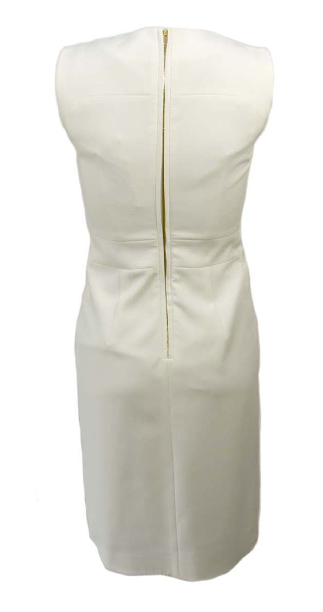 Sheath dress in white