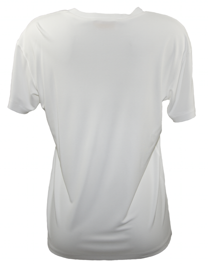 Short-sleeved top in white