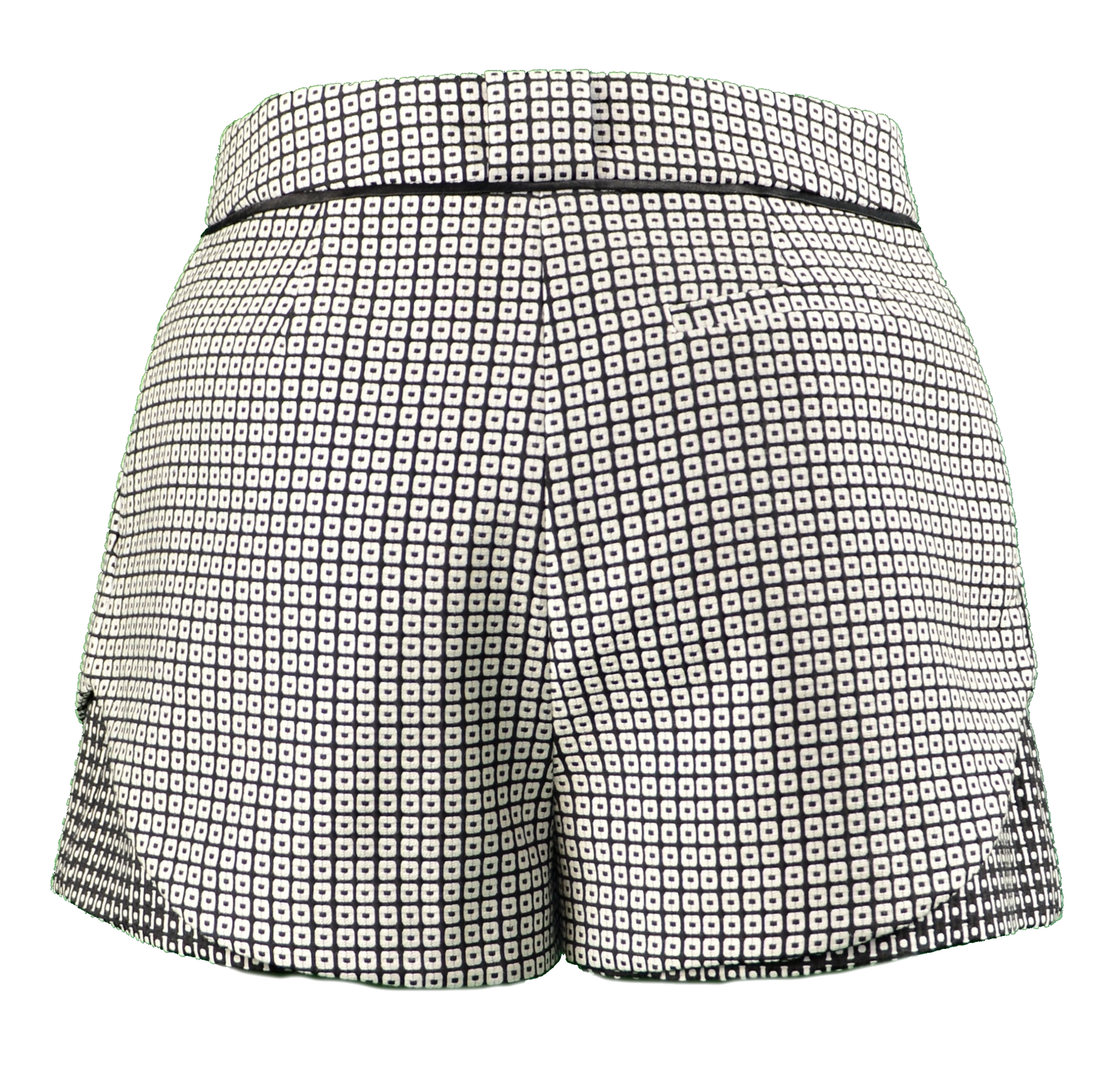 Checkered wool shorts