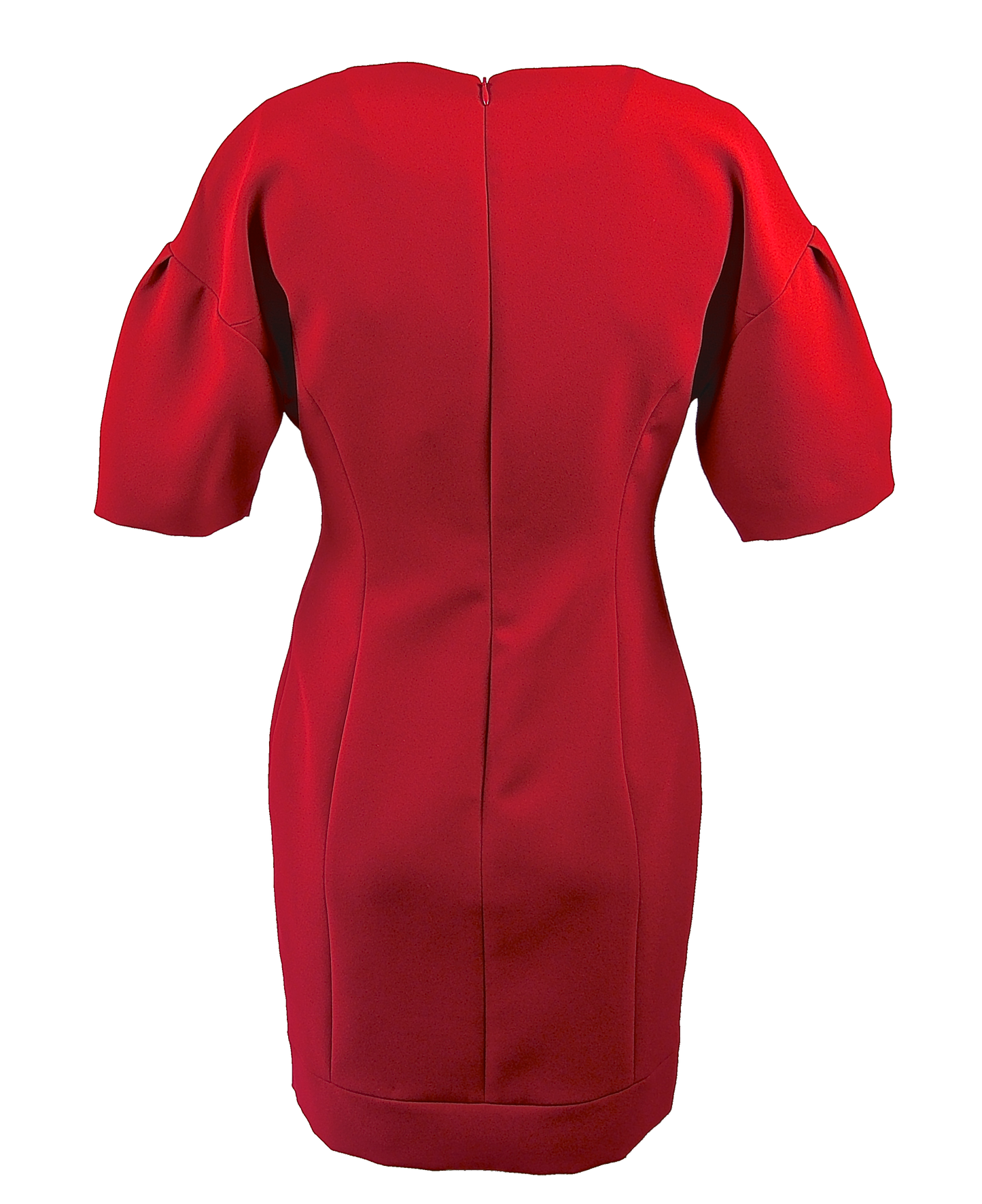 Sheath dress knee length in red