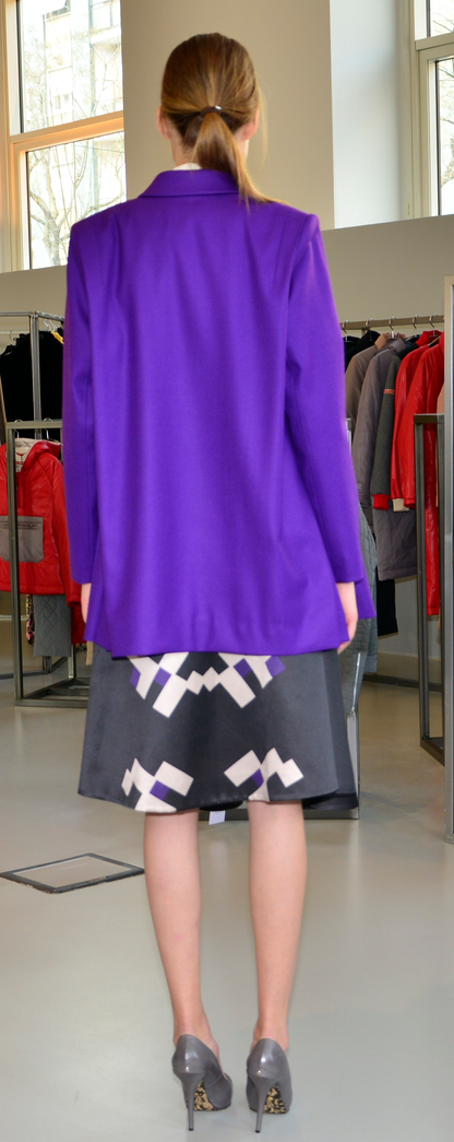 Oversized blazer in purple