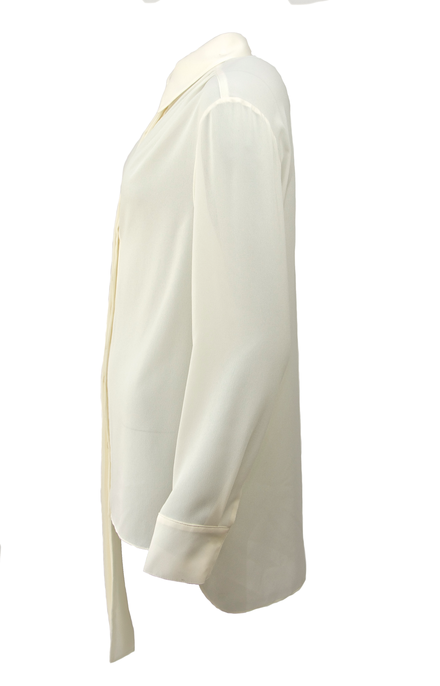 Blouse in cream white long sleeves