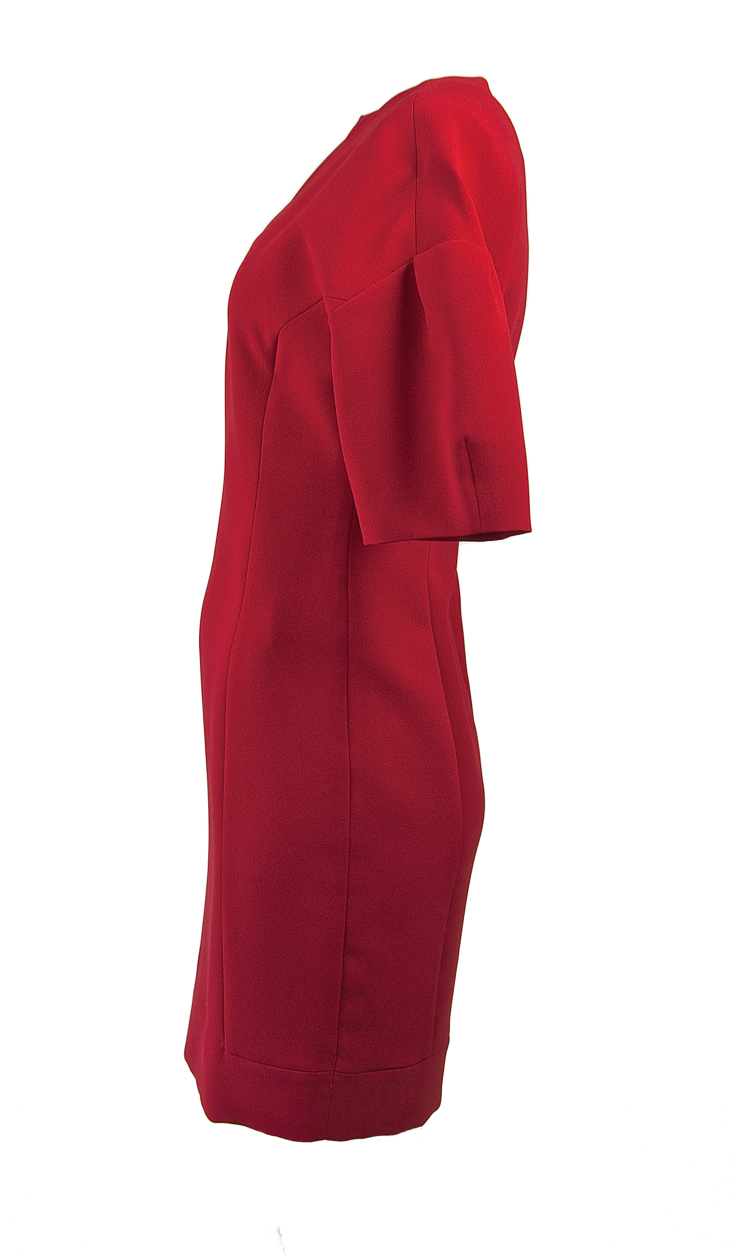 Sheath dress knee length in red